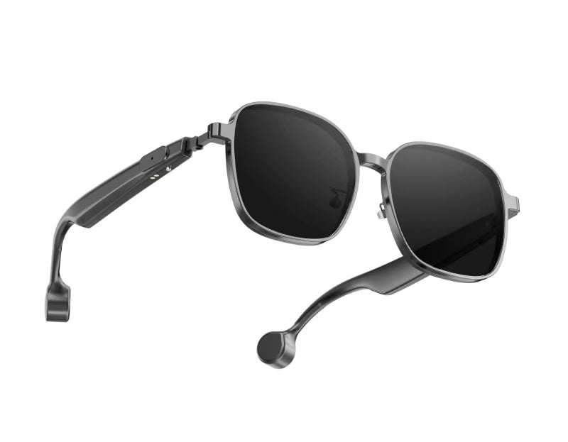 HAG-102 Smart Bone Conduction Hearing Glasses | Medical-Grade Hearing Aid, Invisible Design, Open-Ear Safety