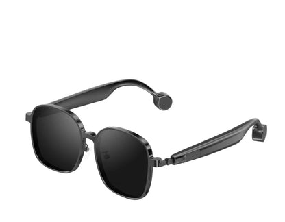 HAG-102 Smart Bone Conduction Hearing Glasses | Medical-Grade Hearing Aid, Invisible Design, Open-Ear Safety