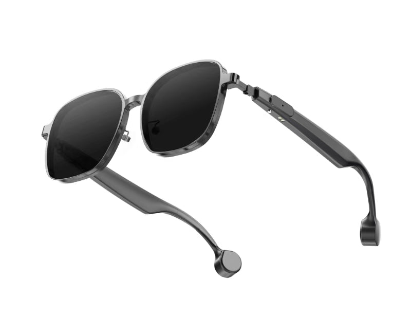HAG-102 Smart Bone Conduction Hearing Glasses | Medical-Grade Hearing Aid, Invisible Design, Open-Ear Safety