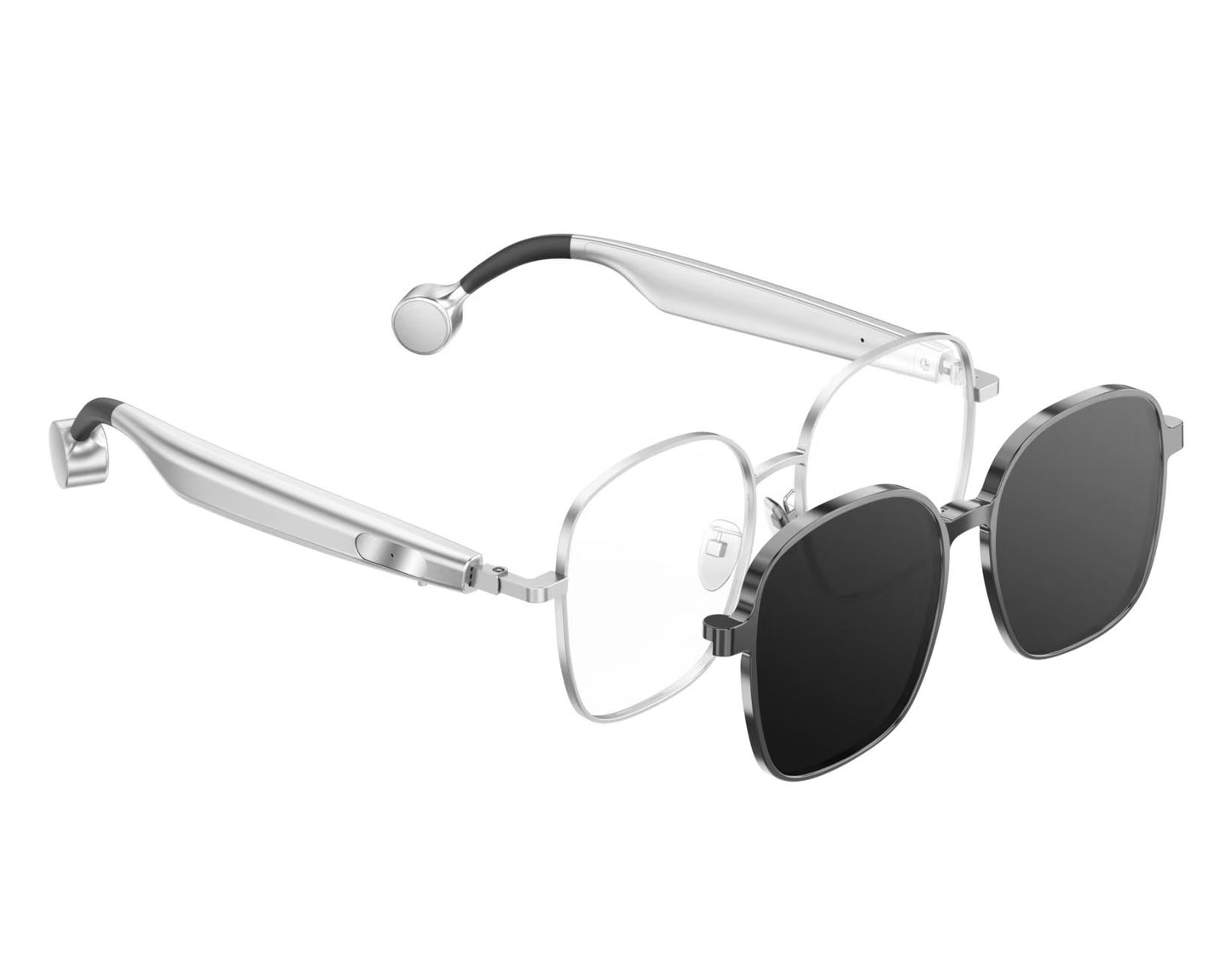 HAG-102 Smart Bone Conduction Hearing Glasses | Medical-Grade Hearing Aid, Invisible Design, Open-Ear Safety